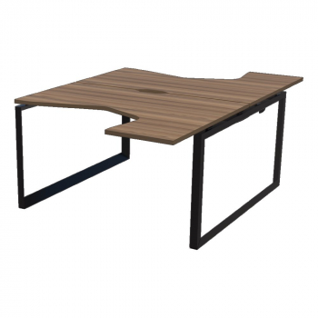 Бенч эргономичный на 2 рабочих места на металлокаркасе НТМП.О.Б2-040