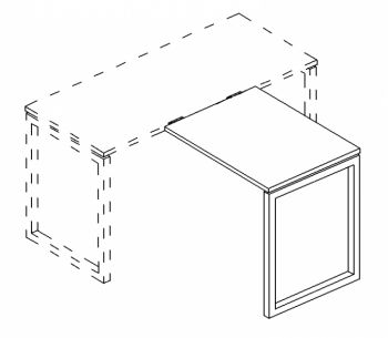 Брифинг-приставка на металлокаркасе QUATTRO А4 Б4 071 БП