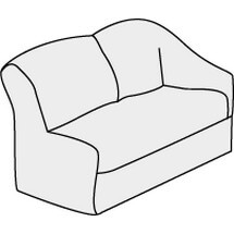 Диван трехместный с левым подлокотником Премьер арт.3Б