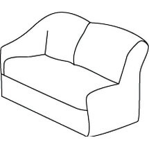 Диван трехместный с правым подлокотником Премьер арт.3В