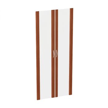 Дверь высокая стекло в рамке МДФ КН-4.6