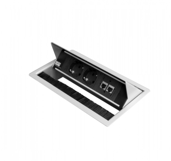 Электро блок CONIсерый2+2Cat5e+кабель