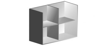 Каркас тумбы низкой 1000х450х725 BRS-04-01