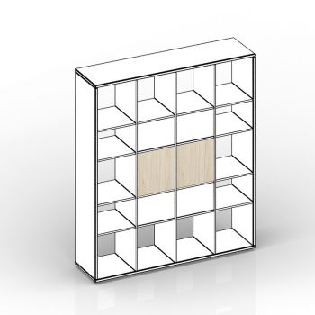 Комплект задних стенок (больших) для стеллажа - 2 штуки SPBAC3838