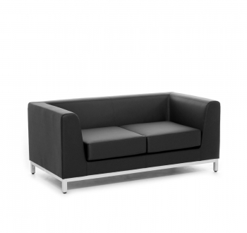 R DIVA Диван 2м иск.кожа метал DIVA 2 Dollaro black