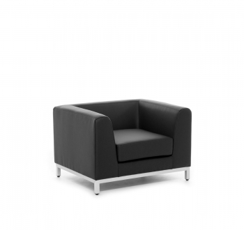 R DIVA Кресло иск.кожа металл DIVA 1 Dollaro black