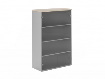 Шкаф 140 со стеклянными дверями FLS321
