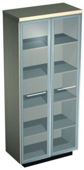 Шкаф для документов со стеклянными Дверьми 344