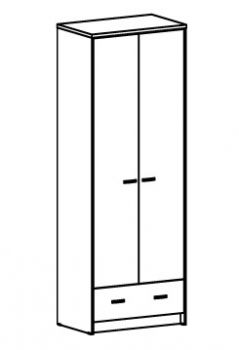 Шкаф комбинированный с ящиком