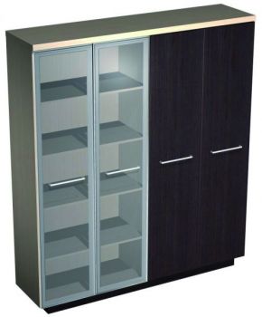 Шкаф комбинированный (стекло-одежда) 357