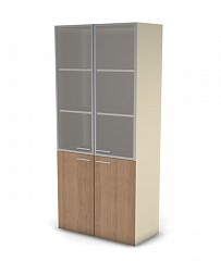 Шкаф MDF с прозрачным стеклом 5 уровней