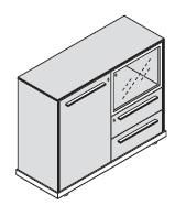 Шкаф низкий 118867