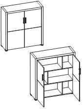 Шкаф средний PE2C130
