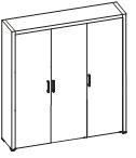 Шкаф высокий PE5C190