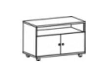 STEEL WOOD - Тумба сервисная
