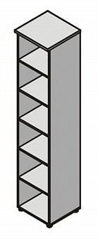 Стеллаж узкий О-75