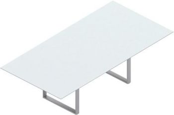 Стол для совещаний, стеклянная столешница OC240V