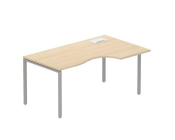 Стол эргономичный на МК правый с лючком 1117