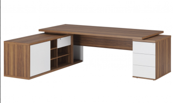 Стол рабочий на креденции и тумбе левый ZIO28511031