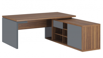 Стол рабочий на опорной креденции правый ZIO28510339