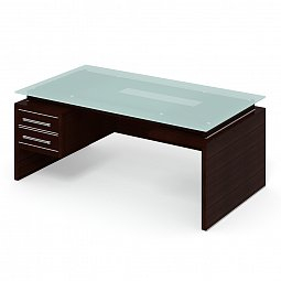 Стол руководителя ПК-ДПК-СТ180Х100СМ/ПТ2