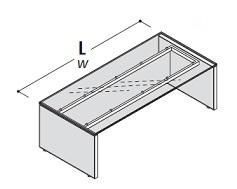 Стол, стеклянная столешница 118971