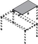 Столешница приставного стола В-017М