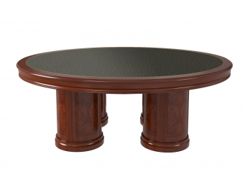 Столы для совещаний круглые в коже 01137
