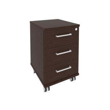 Тумба мобильная (3 ящика, центральный замок) KTM-1