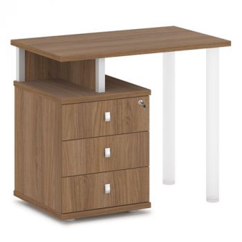 Тумба приставная с замком на первый ящик V-233