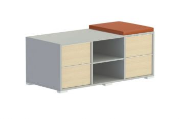 Тумба сервисная стационарная 4-ящ. (без мягкого элемента) 262