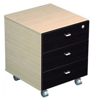 Тумба выкатная 3-ящичная с замком и лотком 213