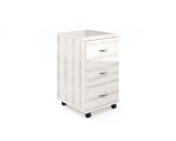 Тумба выкатная 3 ящика с центральным замком КН-3.0 лак