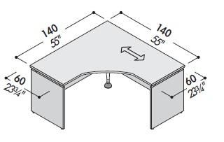 Угловой стол 106145
