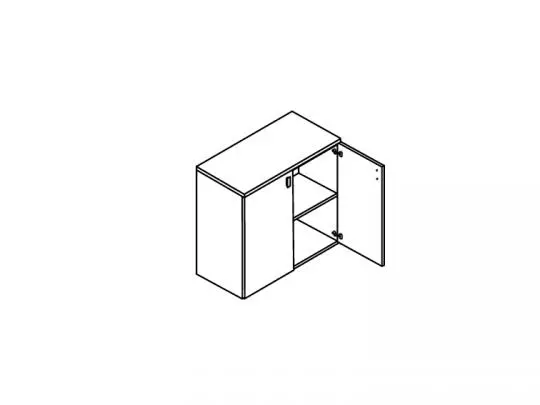 COTTO Шкаф низкий, 2 двери. Фото 1