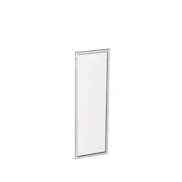 Дверь средняя стекло САТИН в аллюмин. рамке (1 шт.) 60.0 лев. Фото 1