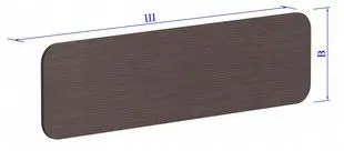 Экран фронтальный для отдельных столов с кронштейнами 925. Фото 1