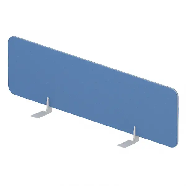 Экран настольный фронтальный (ткань, алюминиевый кант) для стола bench ш.120см (с кронштейнами) UDSFFB120. Фото 1