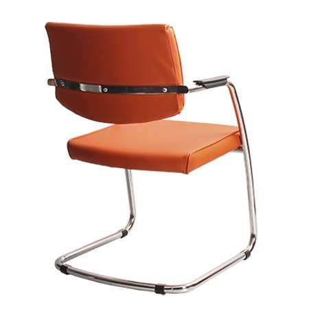 Кресло для посетителя Delta PA chrome. Фото 7