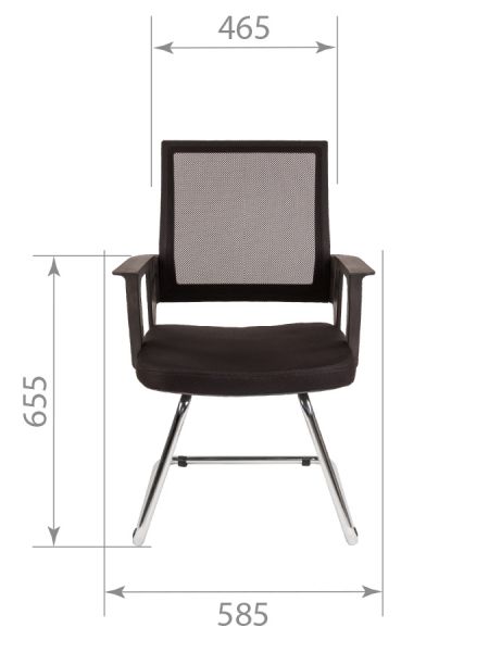 Кресло для посетителя РК 15 V хром. Фото 7