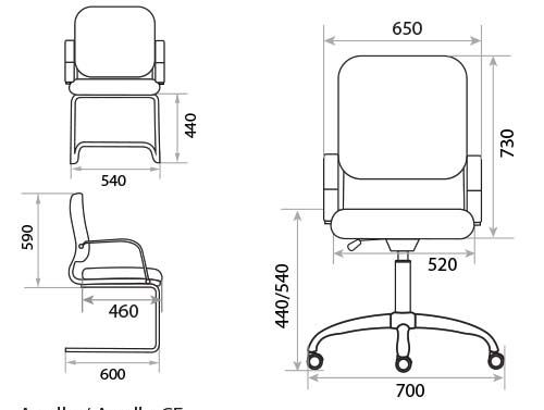 Кресло для руководителя Apollo steel chrome. Фото 2