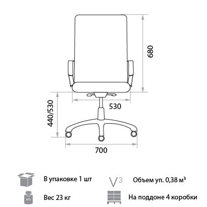 Кресло для руководителя Twist DF PLN. Фото 2
