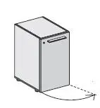 Шкаф низкий правый 118 141. Фото 1