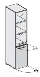 Шкаф правый высокий 118 160. Фото 1