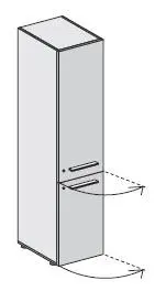 Шкаф правый высокий 118 158. Фото 1