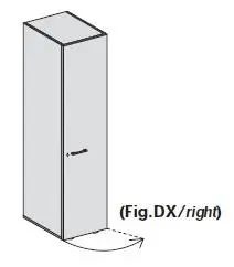 Шкаф высокий правый 155372. Фото 1
