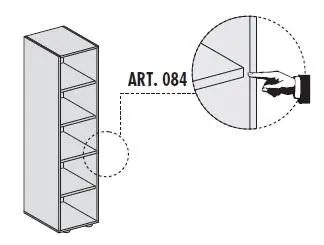 Шкаф высокий 155385. Фото 1
