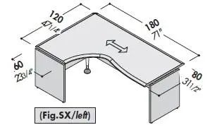 Стол левый 177826. Фото 1