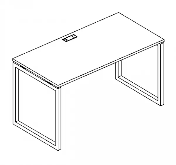 Стол письменный на металлокаркасе QUATTRO А4 Б4 001 БП. Фото 1