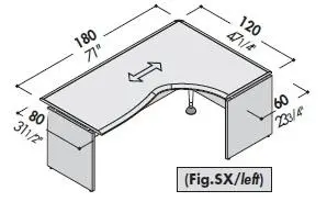Стол правый 177825. Фото 1